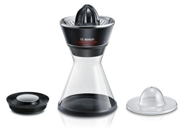 Bosch MCP72GPB citrusovač Plast, Nerezová ocel Černá, Průhledná