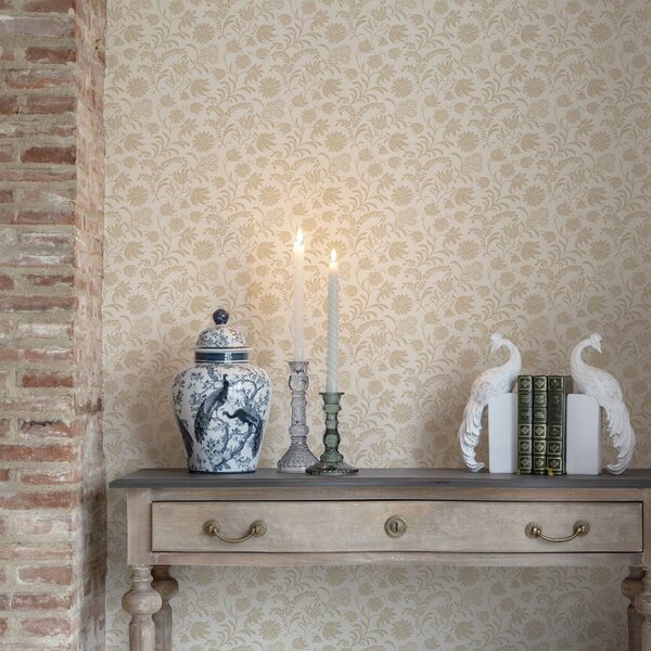 Vliesová tapeta na zeď, růžová, hnědá, květinový vzor, 140318, Laura Ashley 4