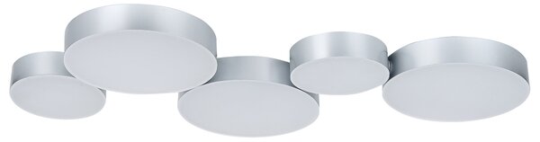 LED stropní lampa LUGA Kov Stříbrná
