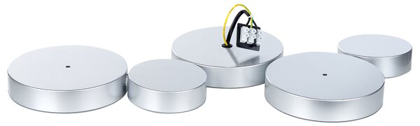 LED stropní lampa LUGA Kov Stříbrná