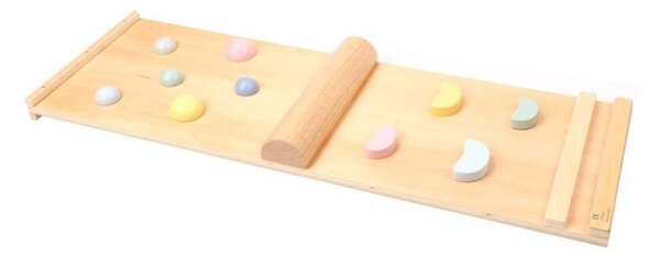 Dřevěný Piklerové trojúhelník MONTY, 59 cm, s Montessori deskou, vícebarevný ELIS design