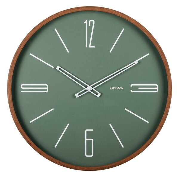NÁSTĚNNÉ HODINY zelená 51 cm Karlsson - Nástěnné hodiny, Online Only