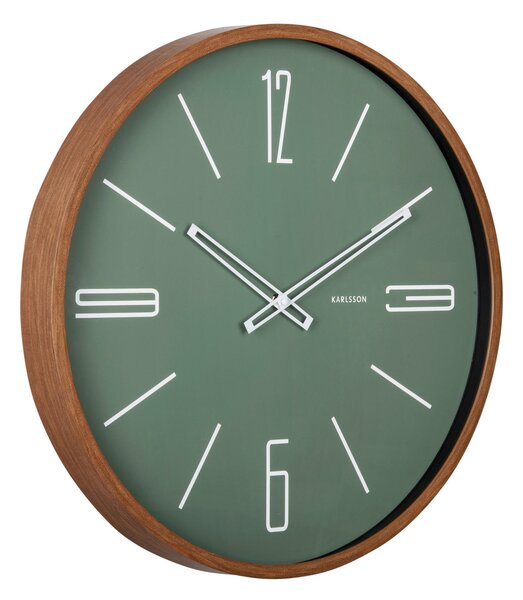 NÁSTĚNNÉ HODINY zelená 51 cm Karlsson - Nástěnné hodiny, Online Only