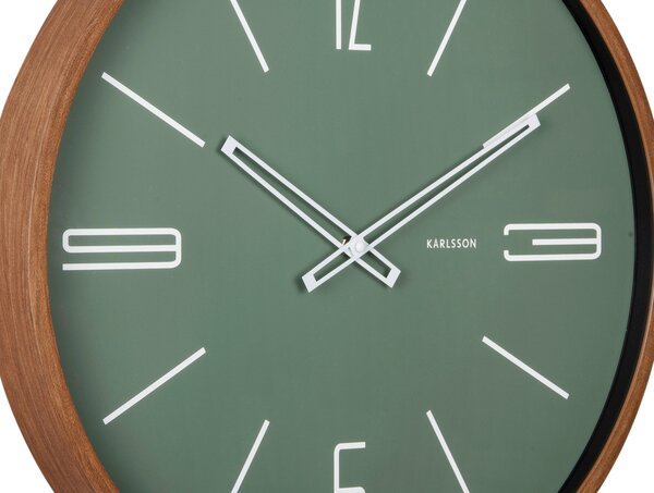 NÁSTĚNNÉ HODINY zelená 51 cm Karlsson - Nástěnné hodiny, Online Only