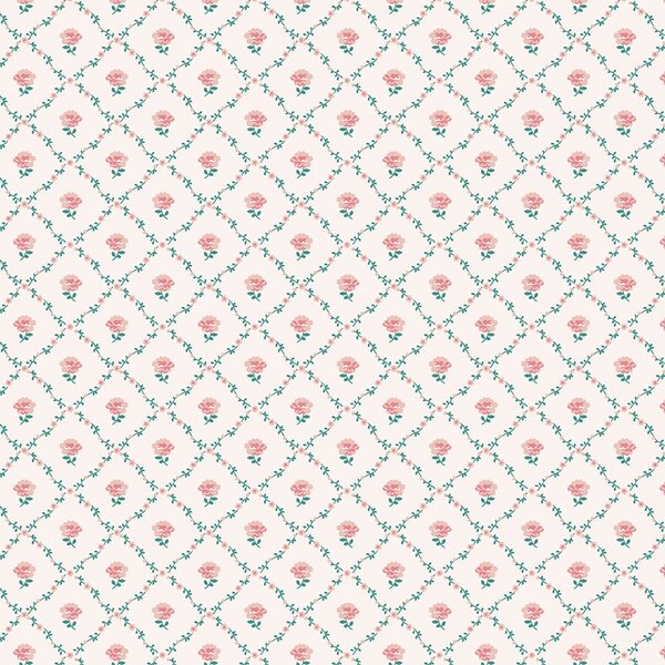 Vliesová tapeta na zeď, červená, zelená, růžičky, 122766, Laura Ashley 4