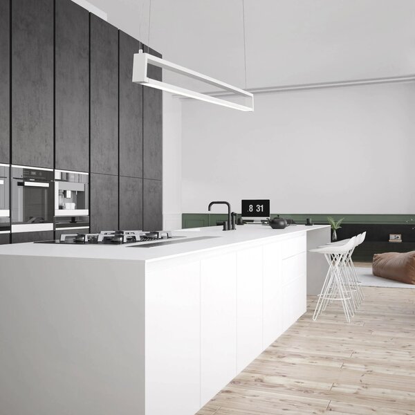 LED lustr Line – Bílá