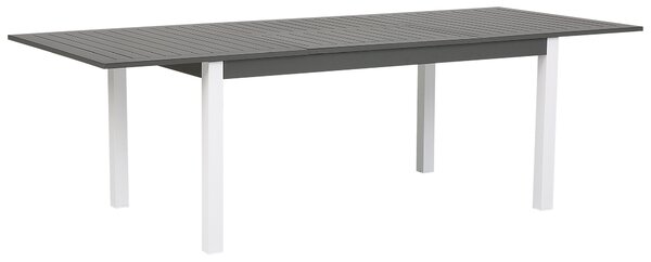 Rozkládací zahradní jídelní stůl PANCOLE 168/248 cm 100 cm Kov Šedá