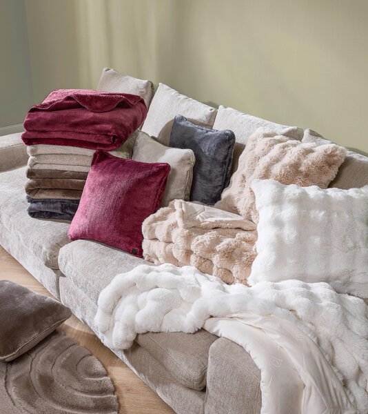 KOŽEŠINOVÁ DEKA, polyester, 150/200 cm Dieter Knoll - Deky