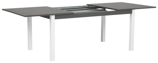 Rozkládací zahradní jídelní stůl PANCOLE 168/248 cm 100 cm Kov Šedá