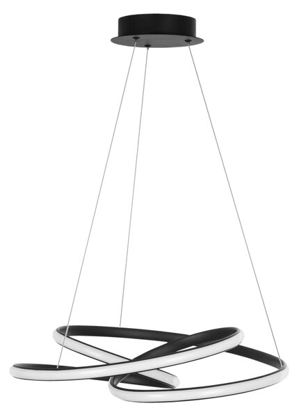 LED lustr Menton 52 černé – Černá