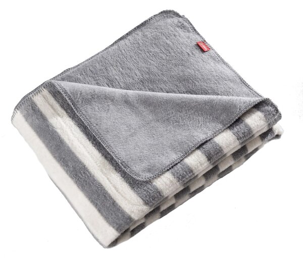 Deka Cotton Cloud 150x200cm Gray Stripes
