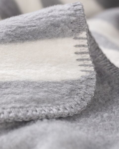 Deka Cotton Cloud 150x200cm Gray Stripes