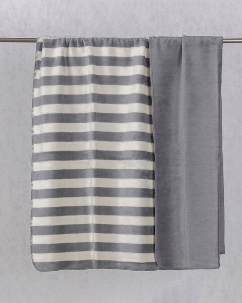 Deka Cotton Cloud 150x200cm Gray Stripes