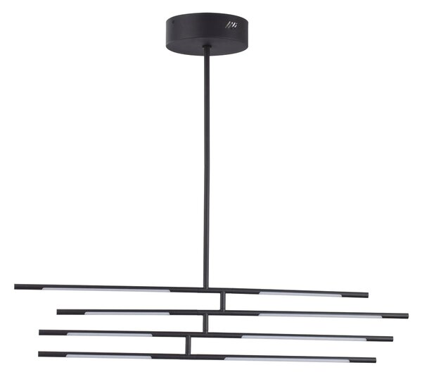 LED lustr Raccio 84 černé – Černá
