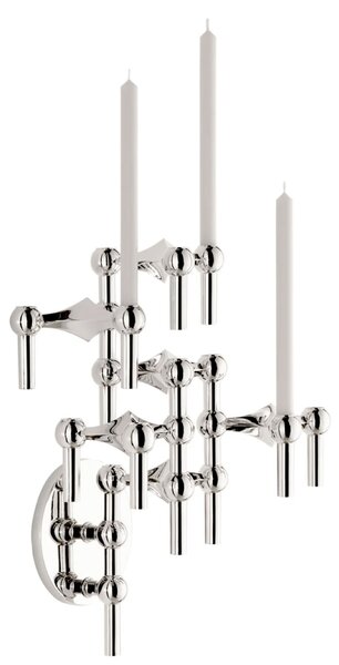 Nástěnný držák na svícen STOFF Nagel - Chrome SN146
