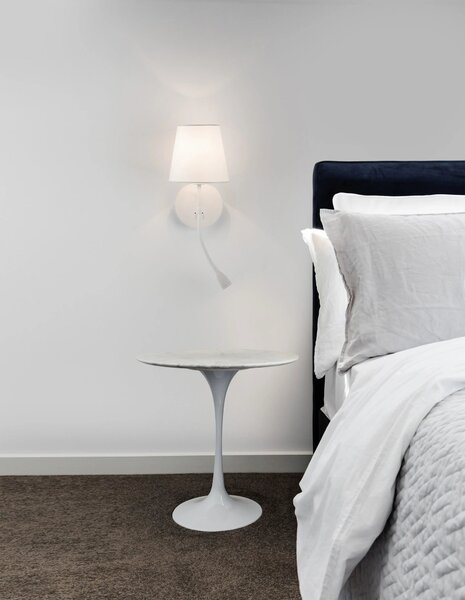 Designové nástěnné svítidlo Nia 19 bílé – Bílá