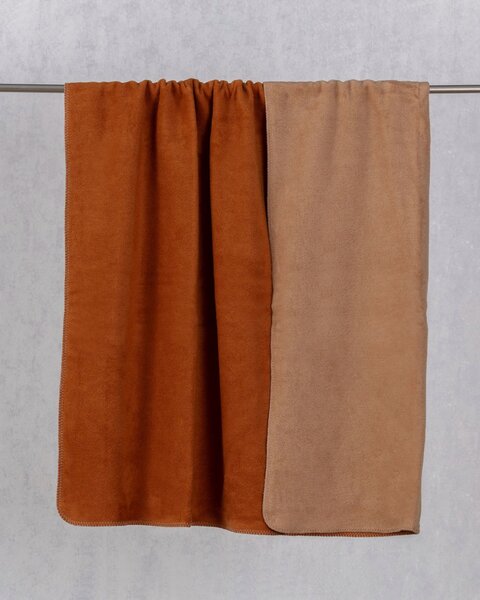 Deka Cotton Cloud 150x200cm Cognac&Beige