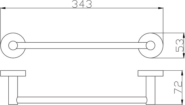 Slezák - RAV Držák ručníků 343 mm COLORADO - COA0701/30ZRL, Růžové zlato lesk