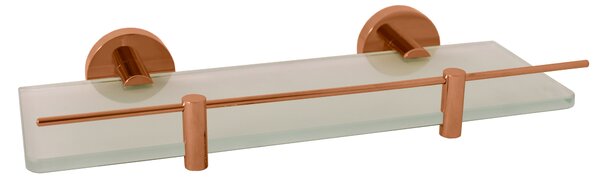 Slezák - RAV Polička skleněná 300 mm COLORADO - COA0900/30ZRK, Růžové zlato kartáčovaná