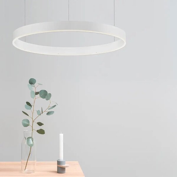 LED lustr Motif 60 bílé stmívatelné – Bílá