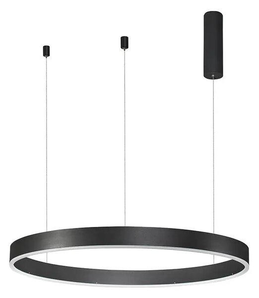 LED lustr Motif 80 černé stmívatelné – Černá