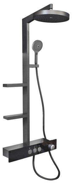 Slezák - RAV Sprchový komplet se směšovací baterií NIL - NL055.5MG, Metal Grey