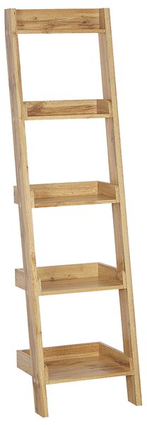 Regál s 5 policemi MOBILE DUO 169 cm Světle hnědá