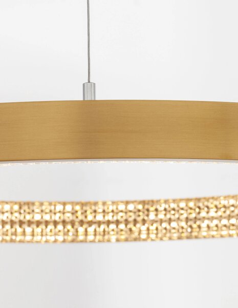 LED lustr Preston 40 zlaté – Zlatá