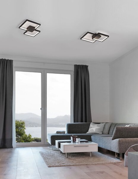 LED stropní svítidlo Porto 32 černé – Černá