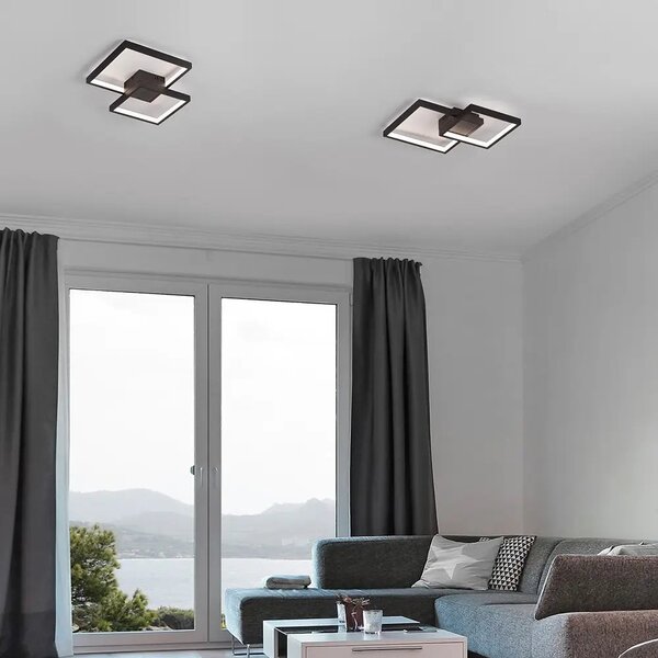LED stropní svítidlo Porto 32 černé – Černá