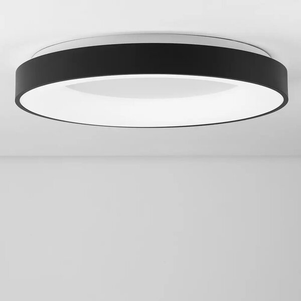 Stropní svítidlo LED se stmíváním Rando Thin 60 4000K černé – Černá