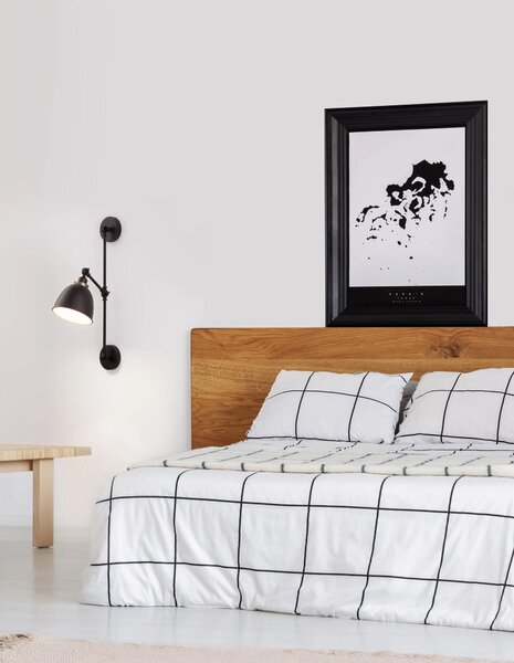 Designové nástěnné svítidlo Virgo – Černá