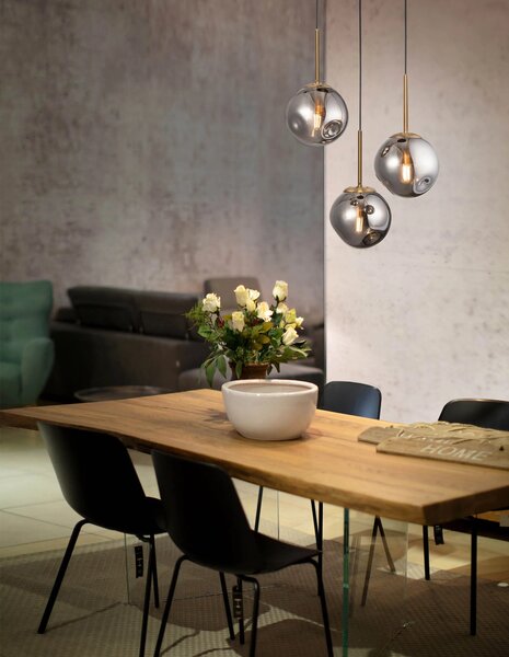 LED lustr Spada 40 chrom – Zlatá