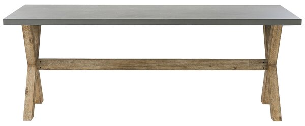 Zahradní jídelní stůl OLBIA 200 cm 100 cm Beton Šedá