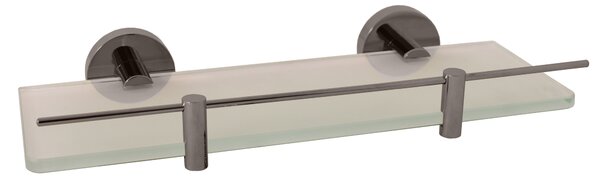 Slezák - RAV Polička skleněná 300 mm COLORADO - COA0900/30MGK, Metal Grey kartáčovaná