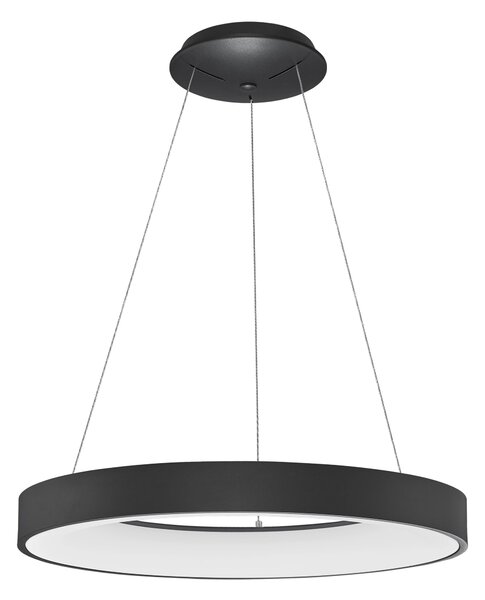 LED lustr Rando Thin 60 4000K černé – Černá