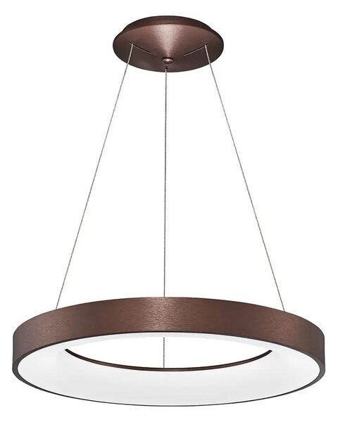 LED lustr Rando Thin 60 3000K hnědá