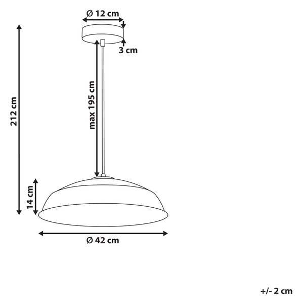 Závěsná lampa MINILLAS Kov Černá