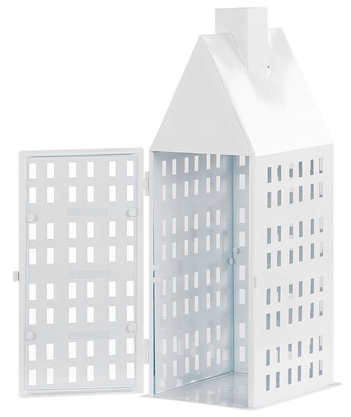 Lucerna DOLOK 40 cm Kov Bílá