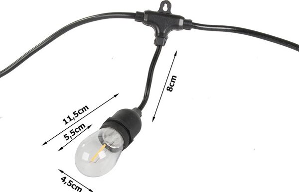 LED světelná zahradní girlanda LUCENT, 15 m
