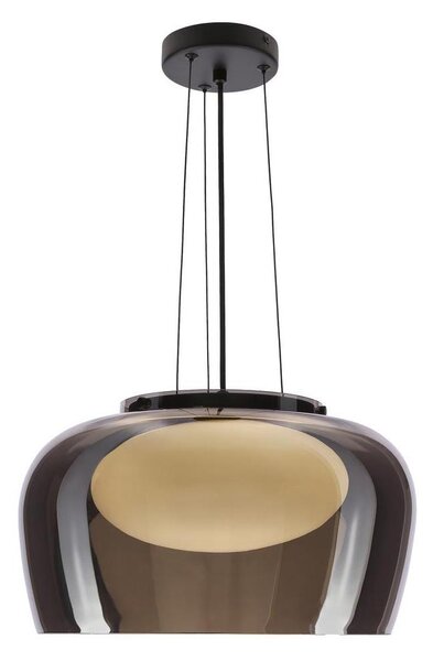 Lustr na lanku INSIEME 1xGX53/10W/230V pr. 38 cm kouřová černá