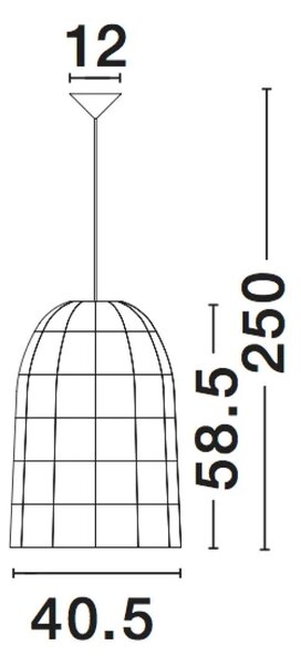 Dřevěný lustr Aurora 40.5 bílé – Bílá