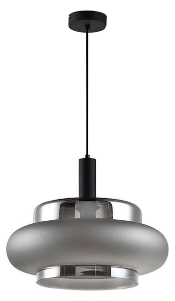 Lustr na lanku BRIZI 1xE27/40W/230V šedá/kouřová