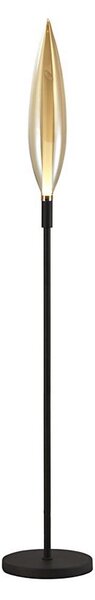Stojací lampa NORDIC 1xG9/5W/230V černá/kouřová béžová
