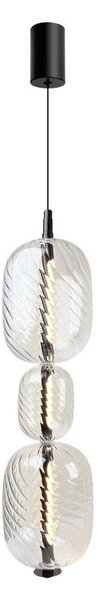 LED Lustr na lanku PLAYA LED/12W/230V černá