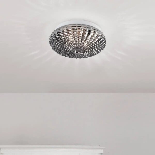 Designové stropní svítidlo Clam 30 chrom – Šedá