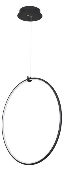 LED lustr Ring – Černá