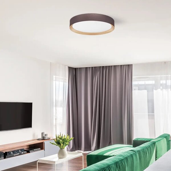 LED stropní svítidlo Luton 55 Hnědá