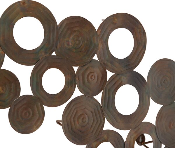 Nástěnné svítidlo v Art Deco stylu měděné 77 cm - Circles