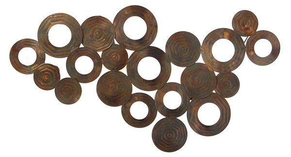 Nástěnné svítidlo v Art Deco stylu měděné 77 cm - Circles